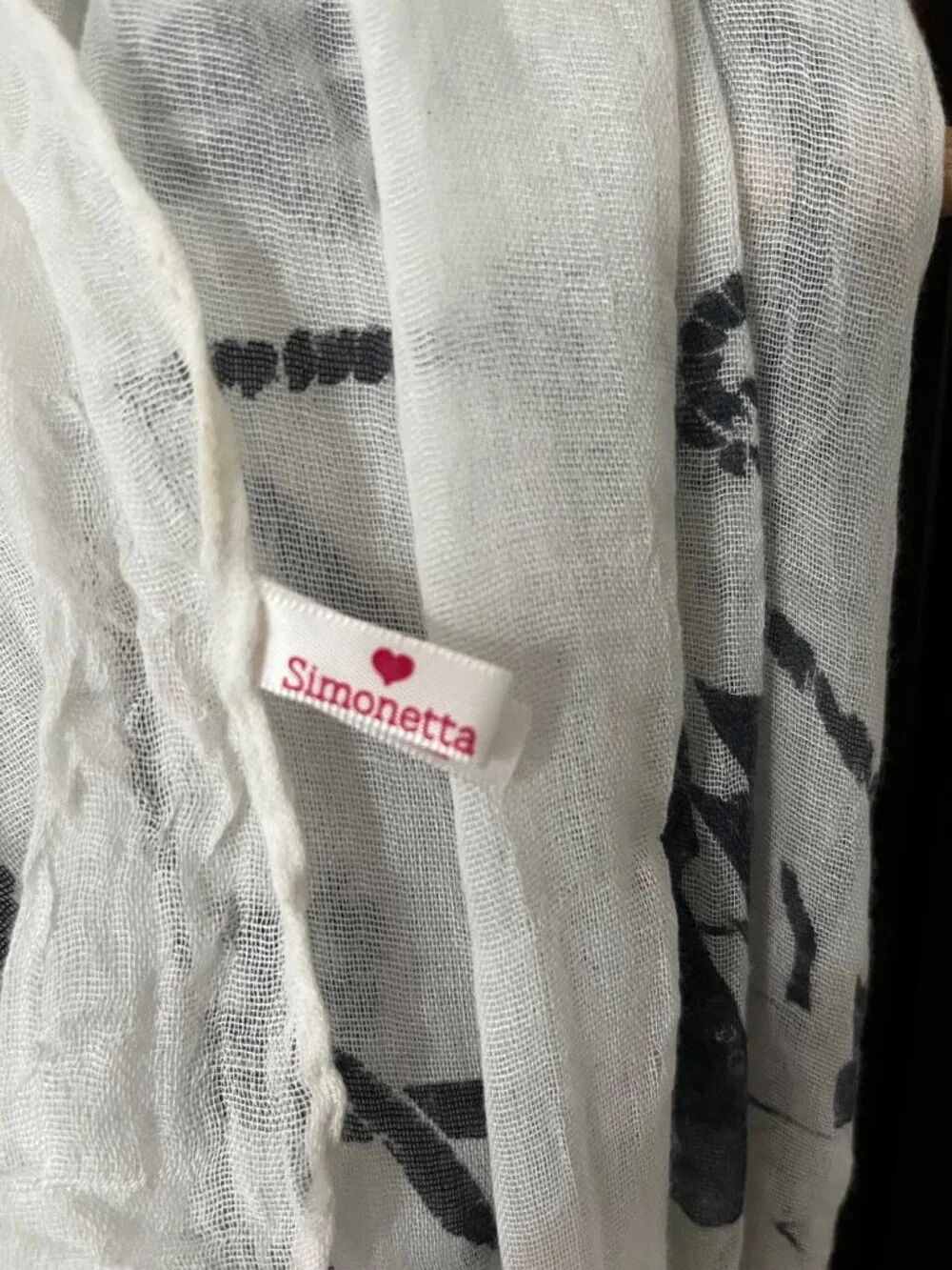 Simonetta Cotton Gauze Lightweight Scarf